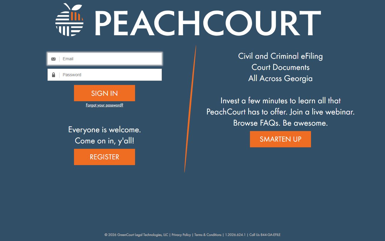 Franklin County court records PeachCourt access page