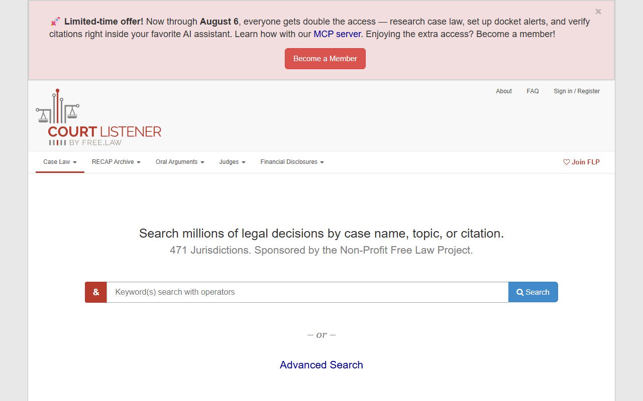 Franklin County federal court records CourtListener alternative