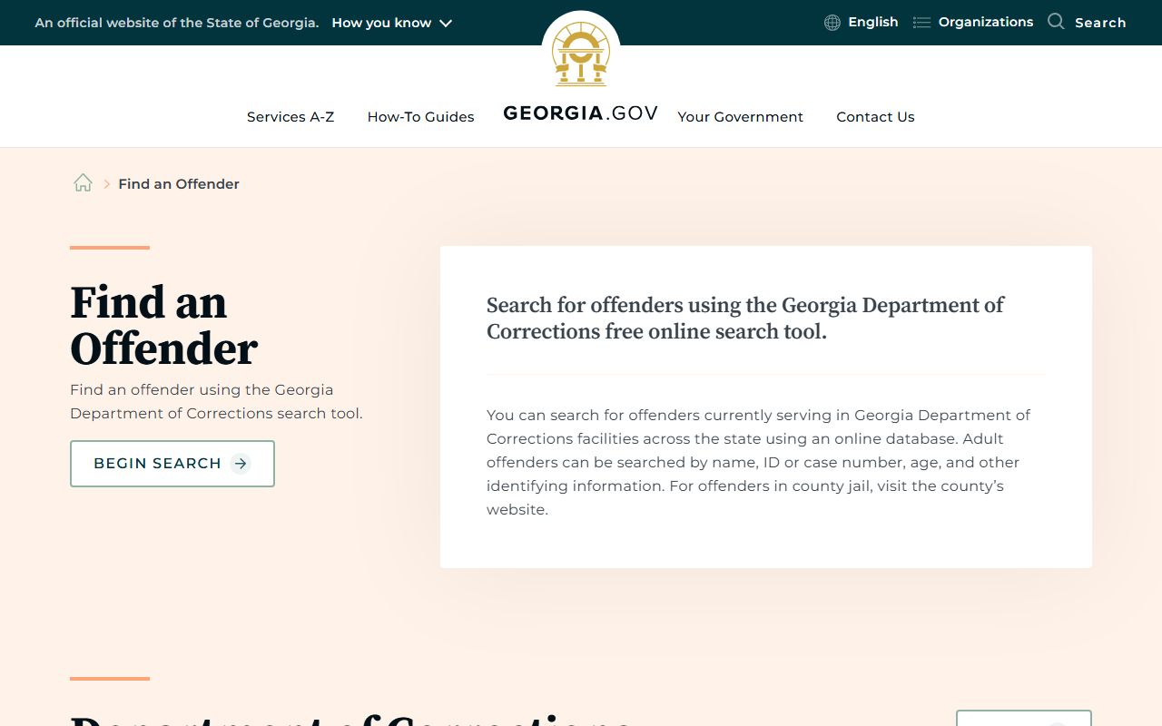 Franklin County inmate records Georgia.gov offender search guide